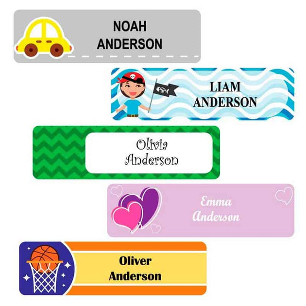 Nature Waterproof Name Labels For Kids