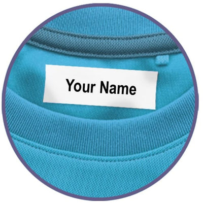 Starlight Iron on Labels for Clothing [100 Count] Personalized Name Tags for Clothes for Daycare, Camp, Uniforms, Collage, Nursing Homes, Crafts and
