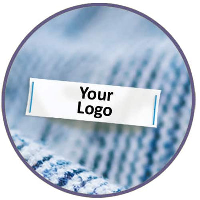 Sew On Clothing Labels, Custom Image (Qty. 100)