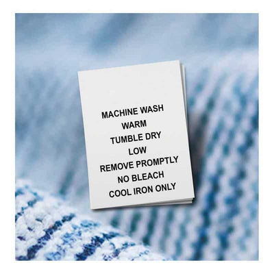 machine wash labels