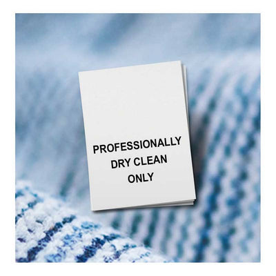 dry clean labels