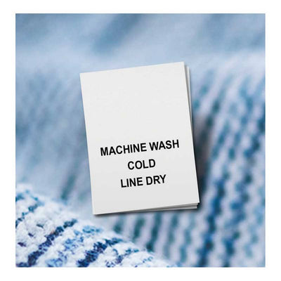 machine wash cold line dry labels