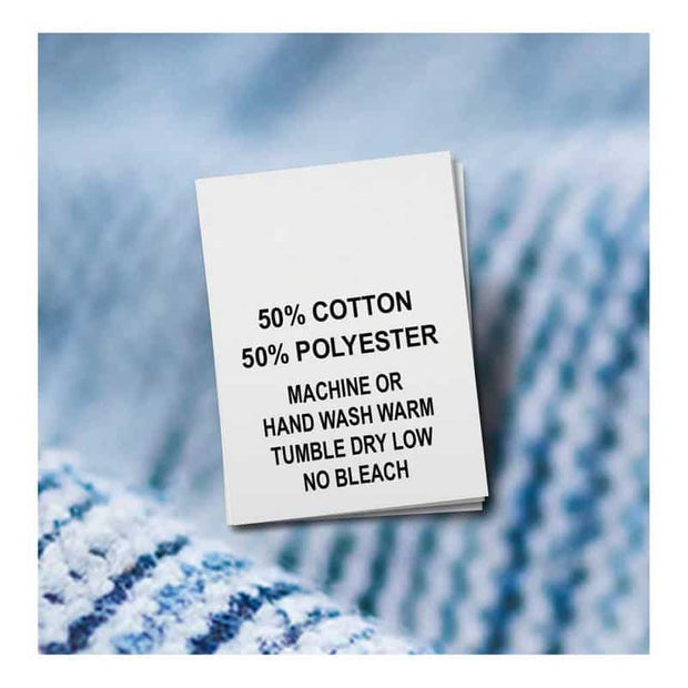 100% Polyester, Dry Clean Only, Made in USA)
