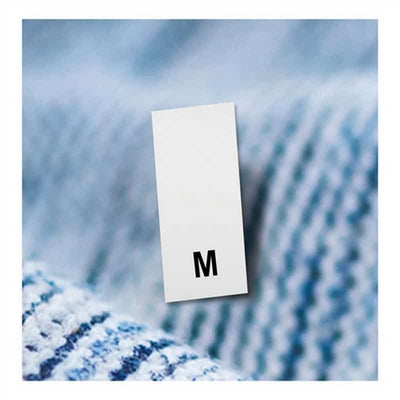 garment size labels m