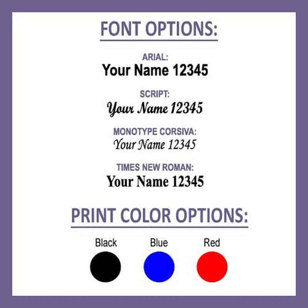 Iron On Labels with Icon (Qty. 100)